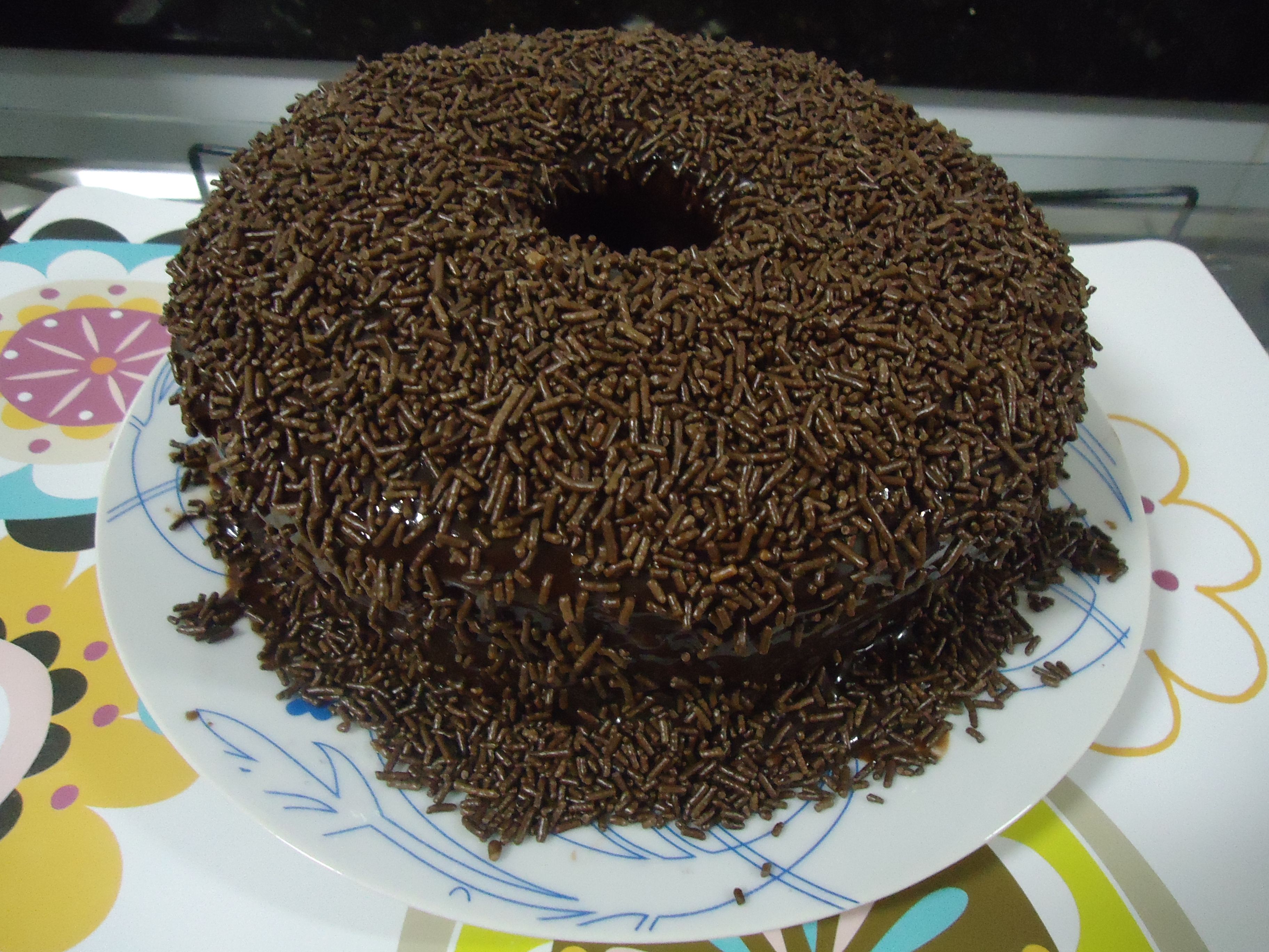 Bolo de chocolate da Lelê