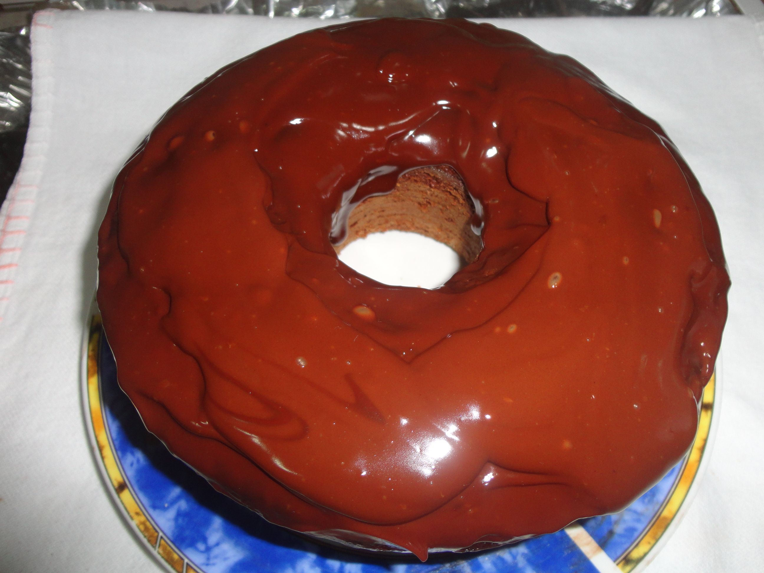 Bolo de chocolate e iogurte