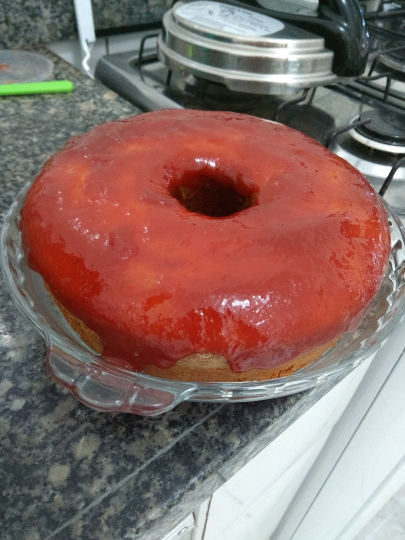 Bolo de creme de milho com goiabada (sem erro)