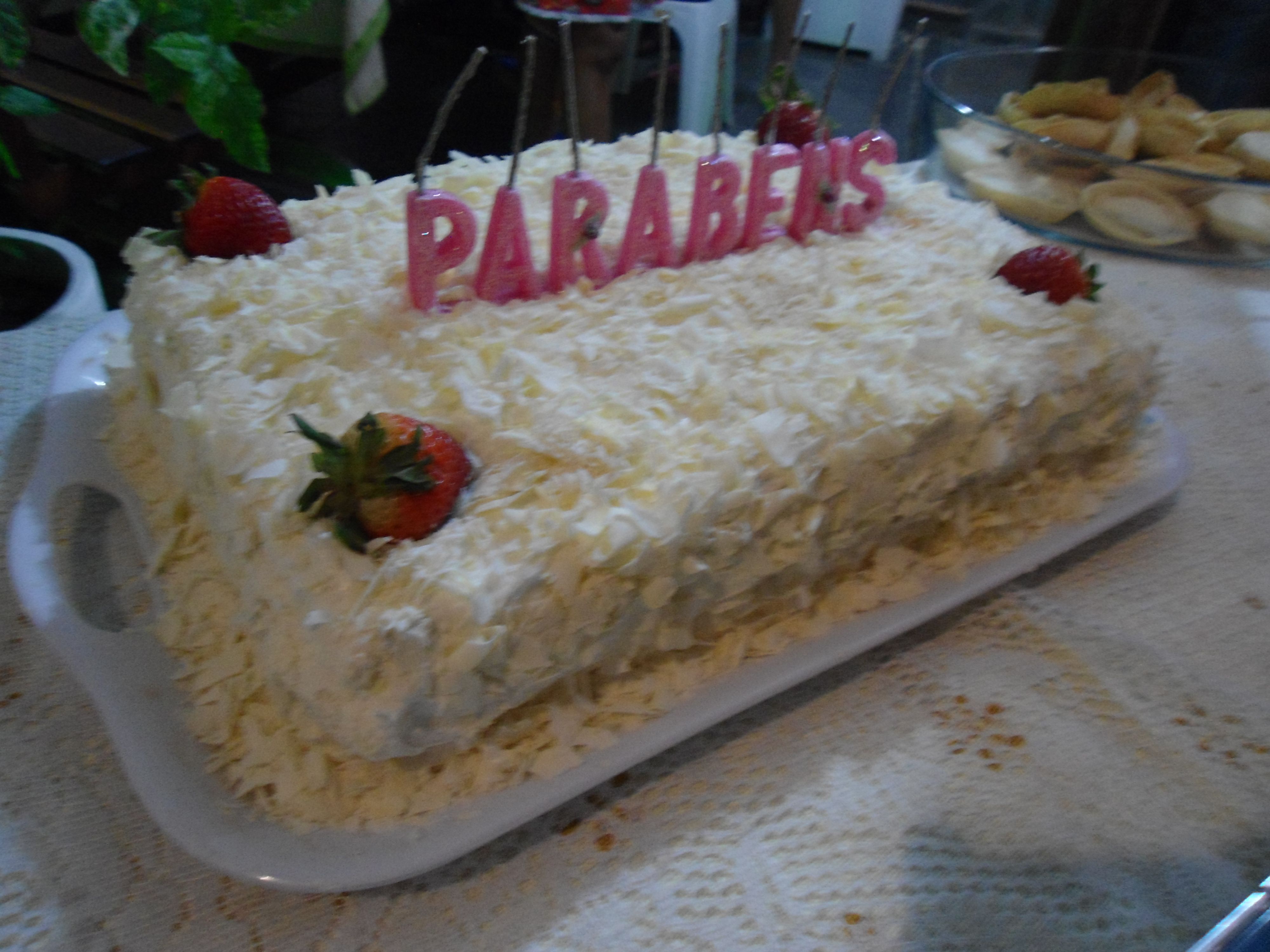 Bolo de festa de chocolate