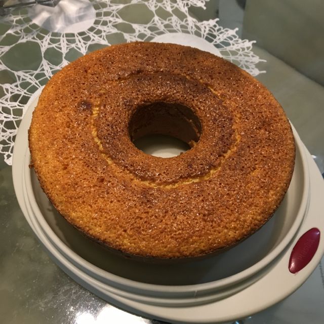 Bolo de floco de milho