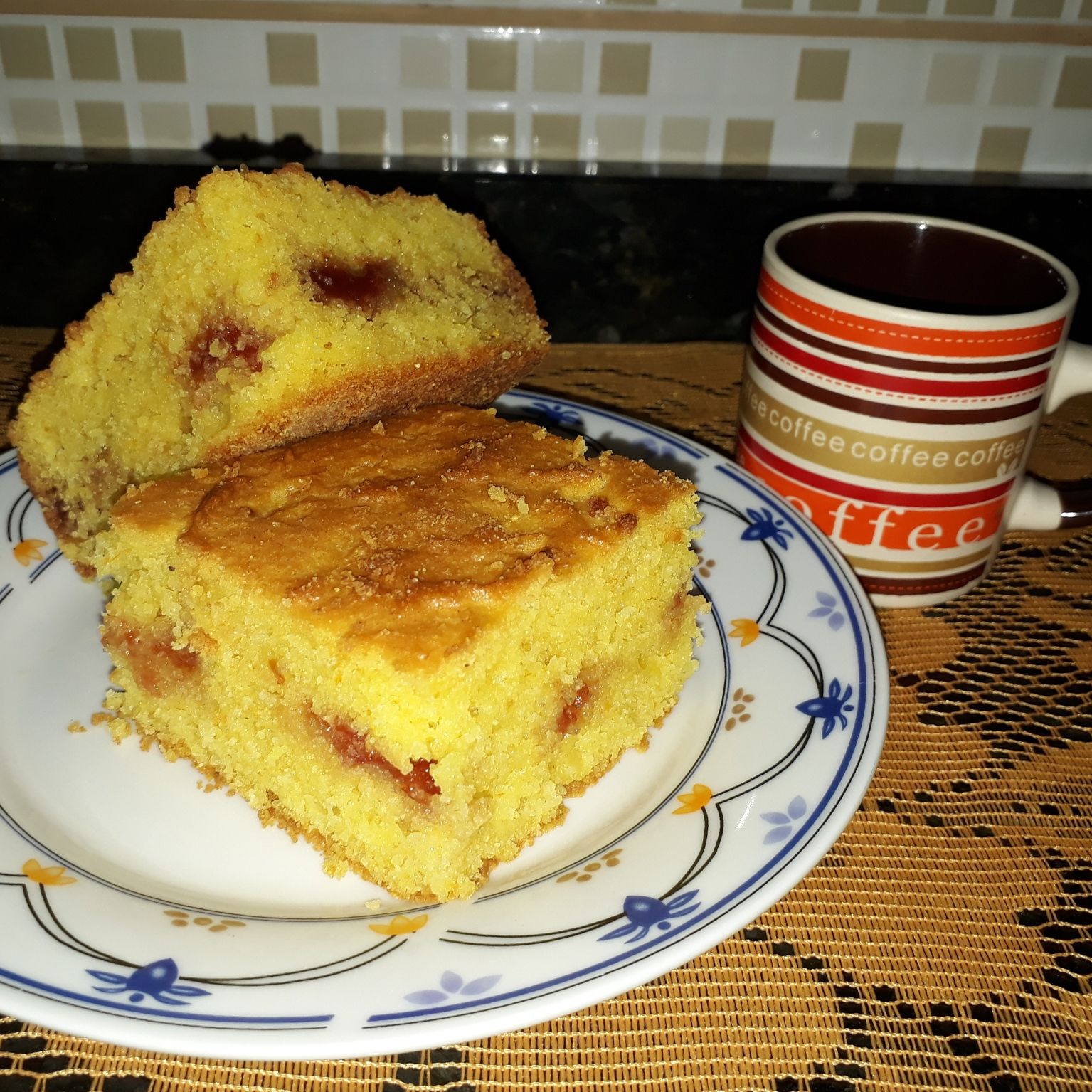 Bolo de fubá cozido na panela (sem trigo)