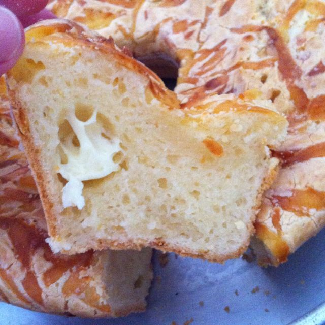 Bolo de goma com queijo delicioso