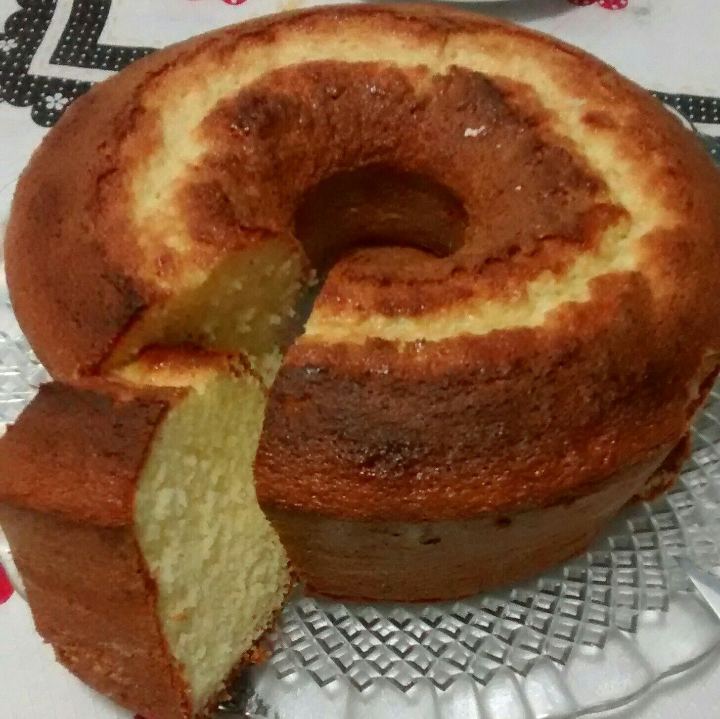 Bolo de iogurte com fubá de liquidificador