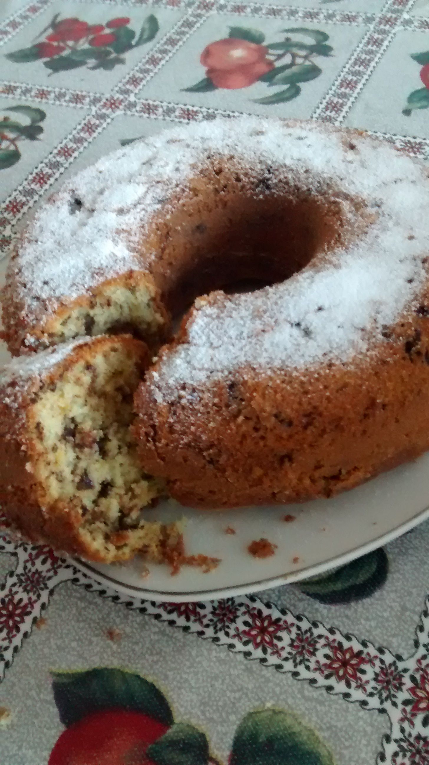 Bolo de laranja com chocolate