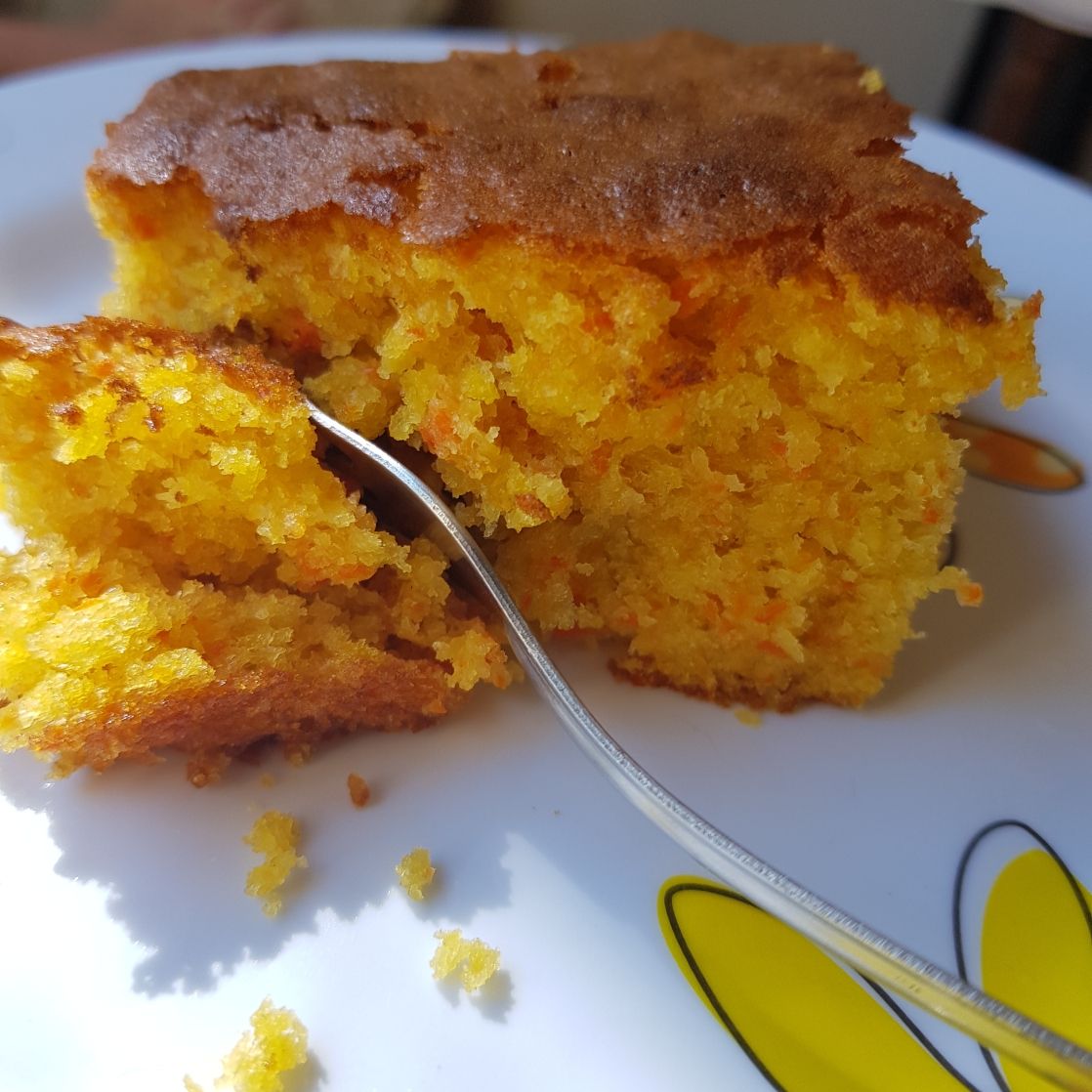 Bolo de laranja e cenoura