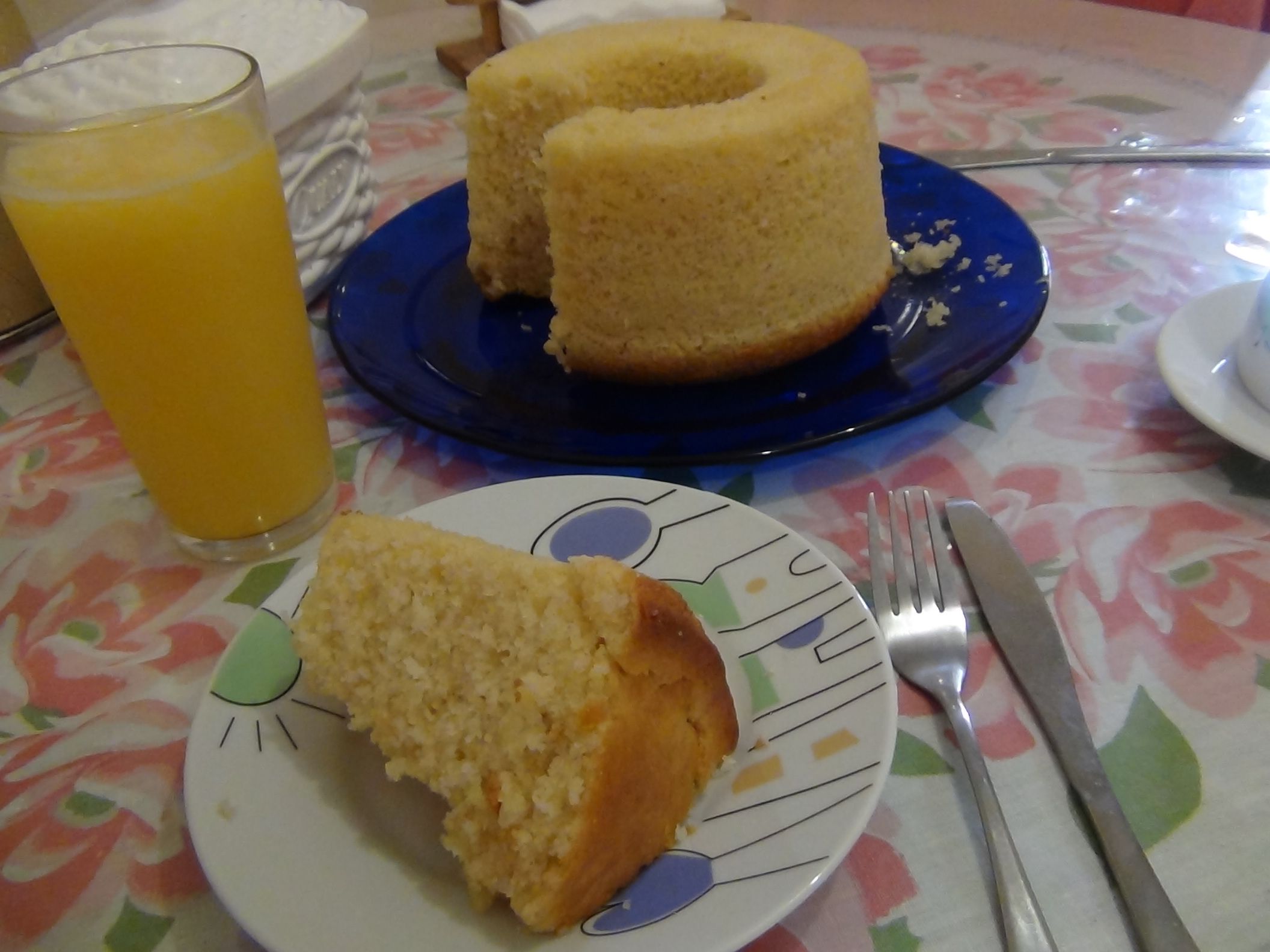 bolo de laranja fofissimo