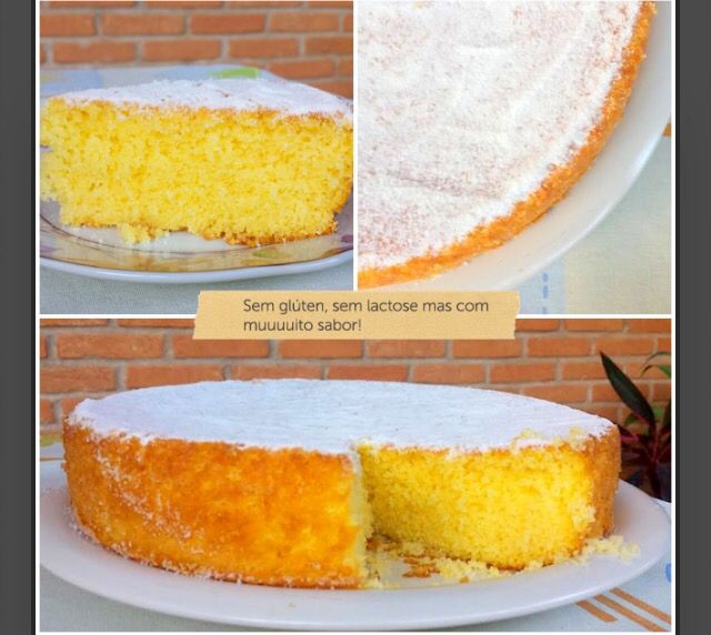 Bolo de laranja sem glúten e sem Lactose