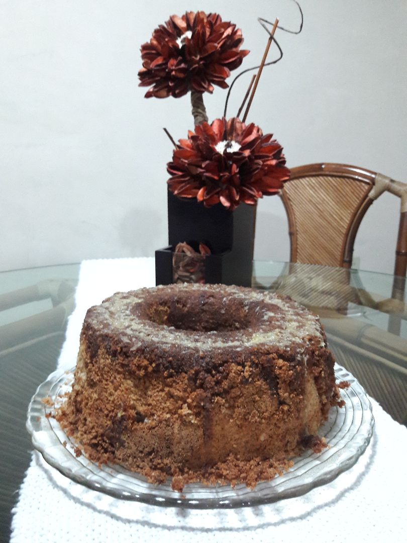 Bolo de Maçã & Canela com passas e nozes