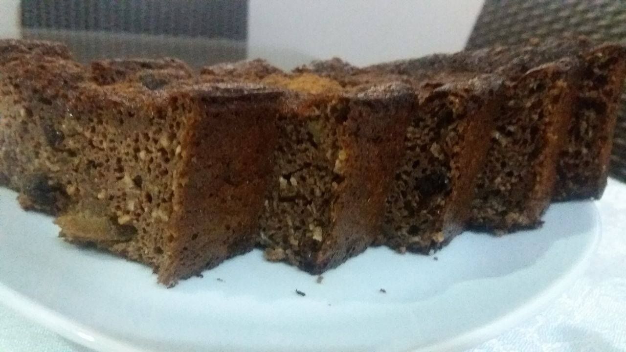 Bolo de maça com cacau delicioso