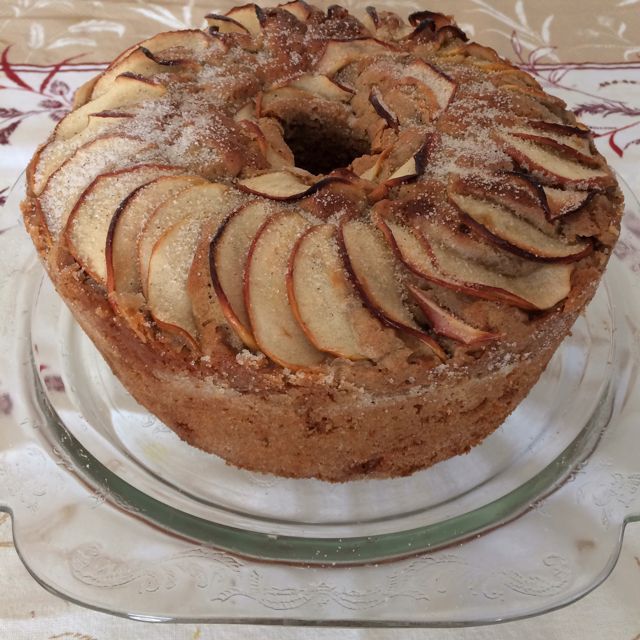 Bolo de maçã com canela de liquidificador