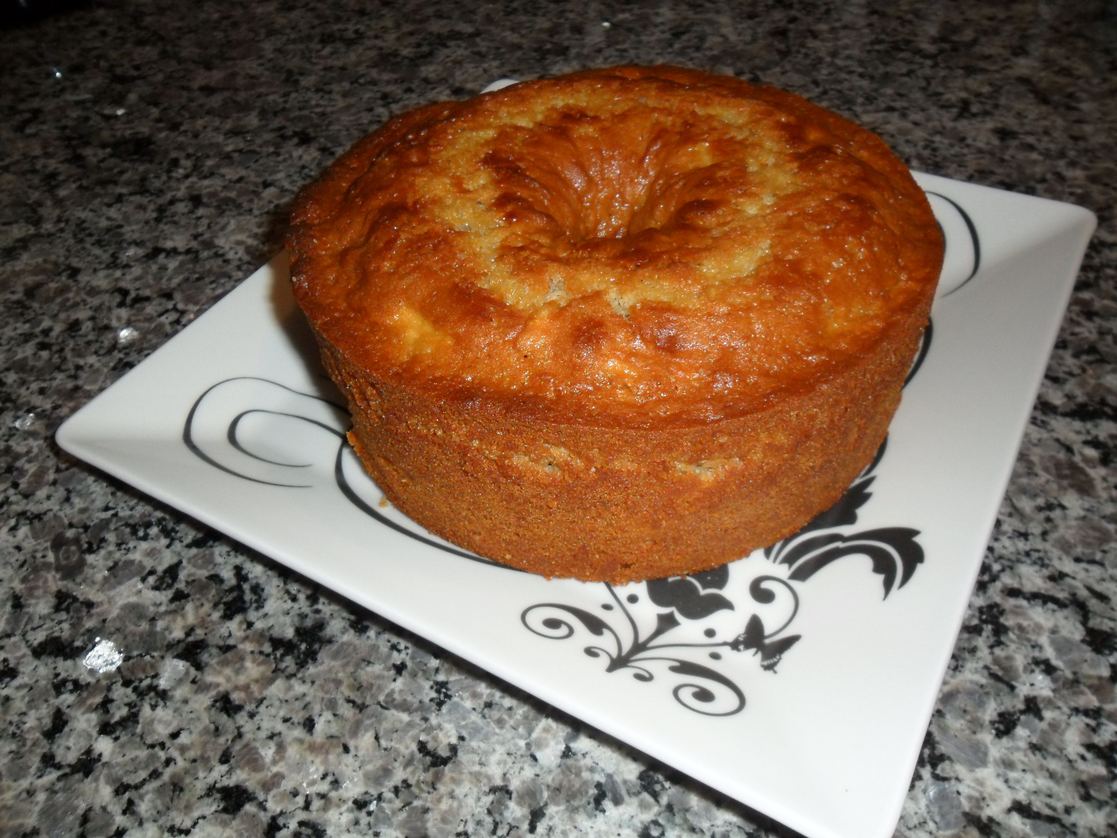 Bolo de maçã e mel