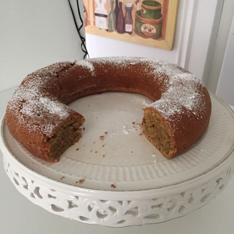 Bolo de maçã nutritivo