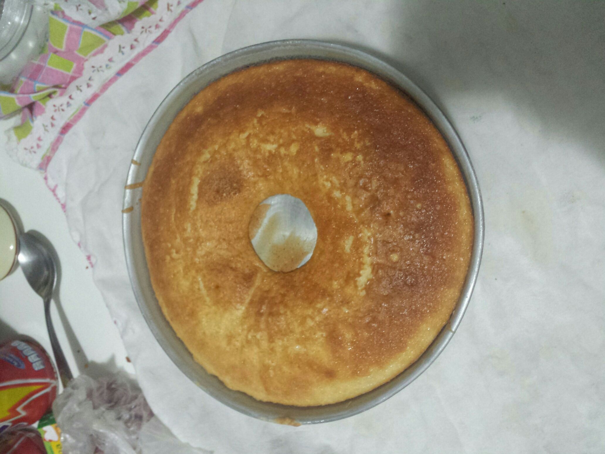 Bolo de massa branca