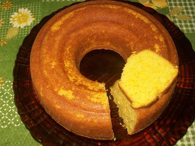 Bolo de milho com leite de coco