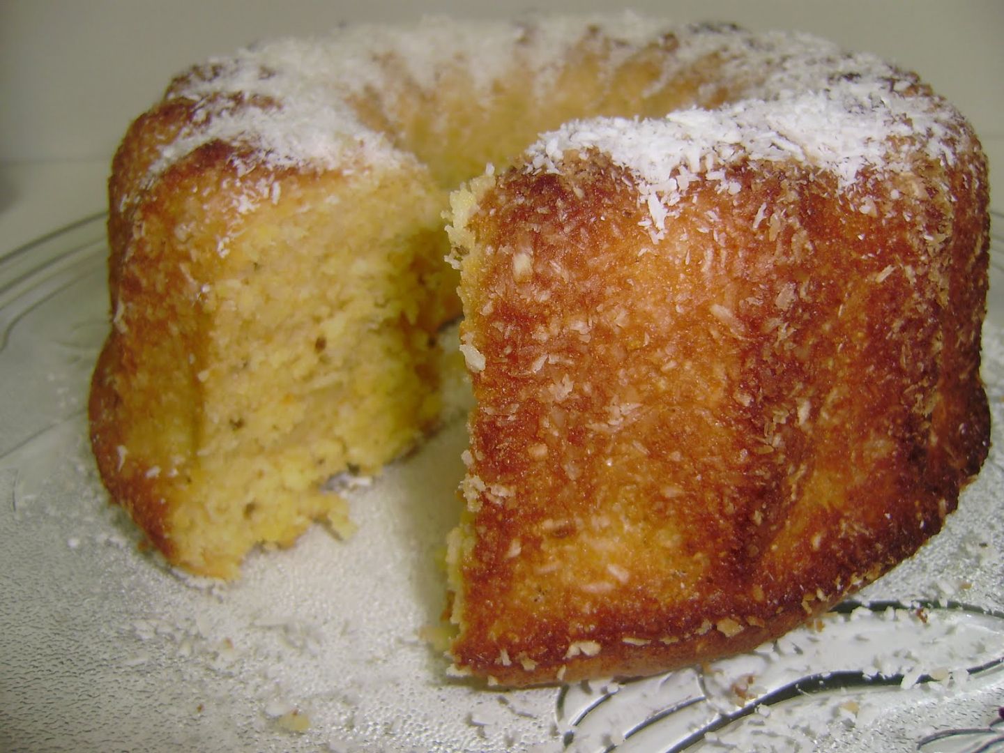 Bolo de milho cremoso com leite de coco