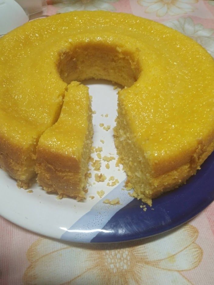 Bolo de milho cremoso Cristina