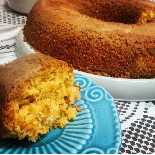 Bolo de milho vegano (cremoso)