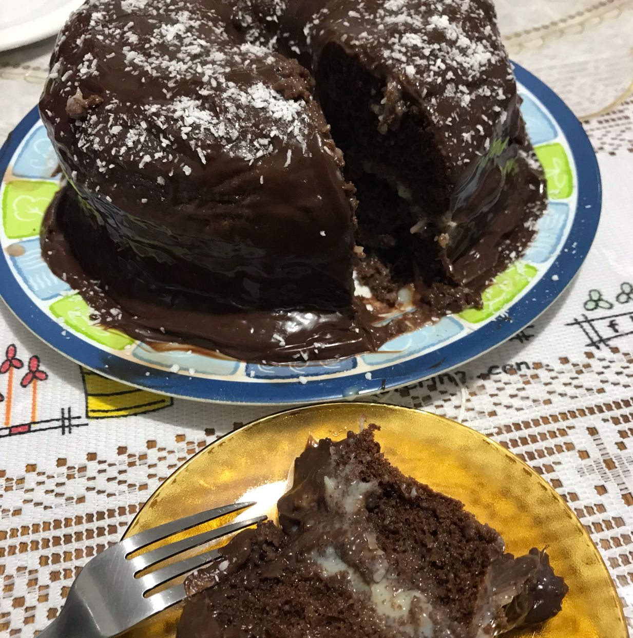 Bolo de prestígio gelado