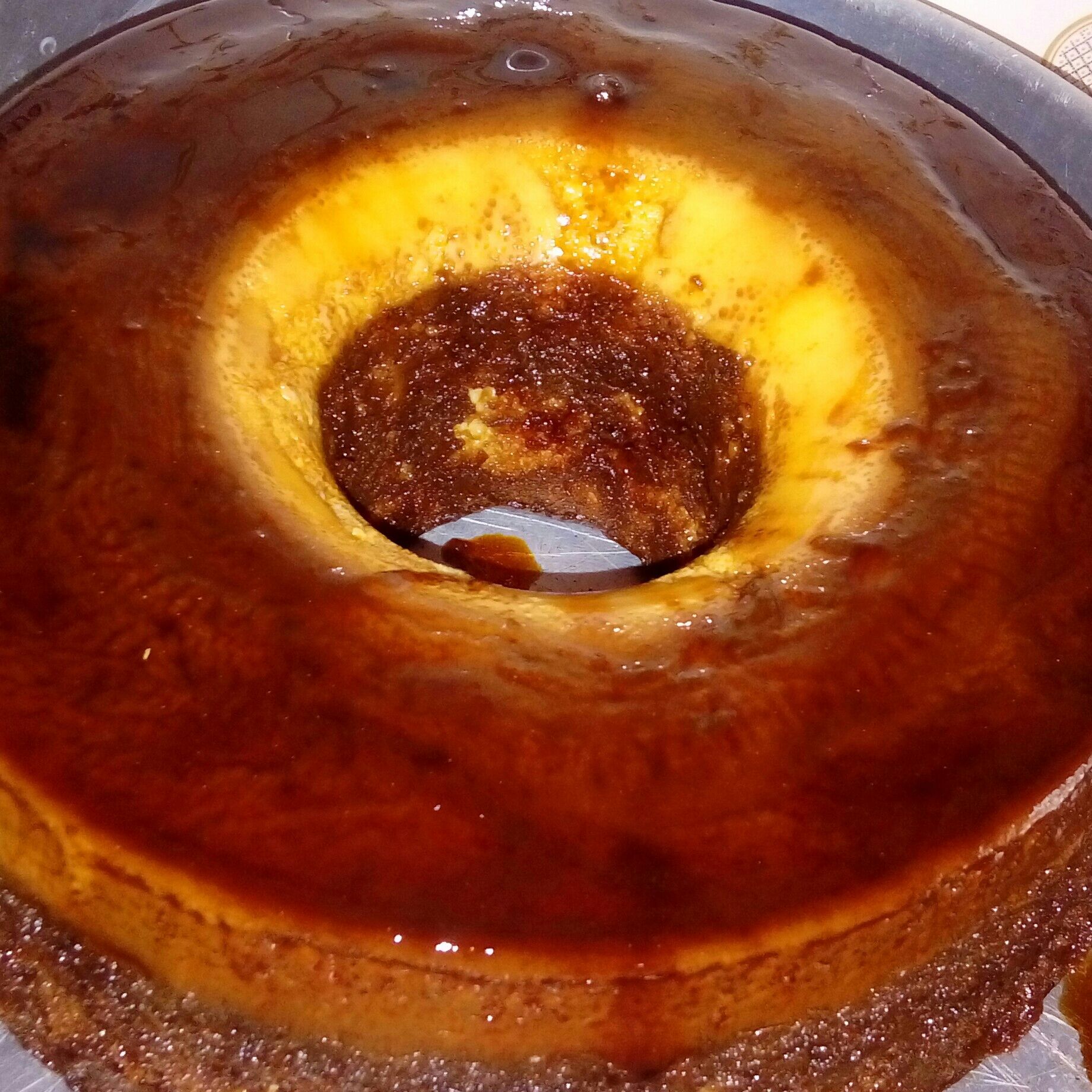 Bolo de pudim cremoso de laranja