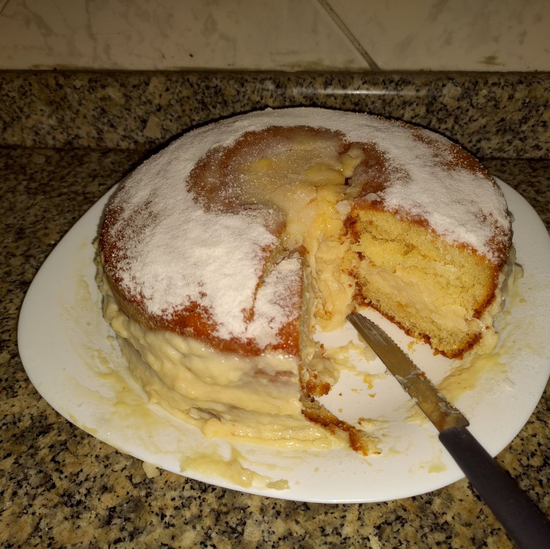 Bolo de sonho de padaria