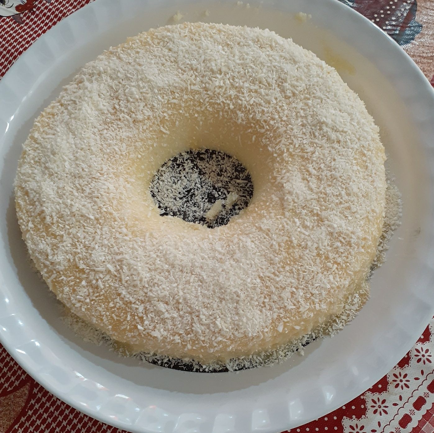 Bolo de tapioca gelado