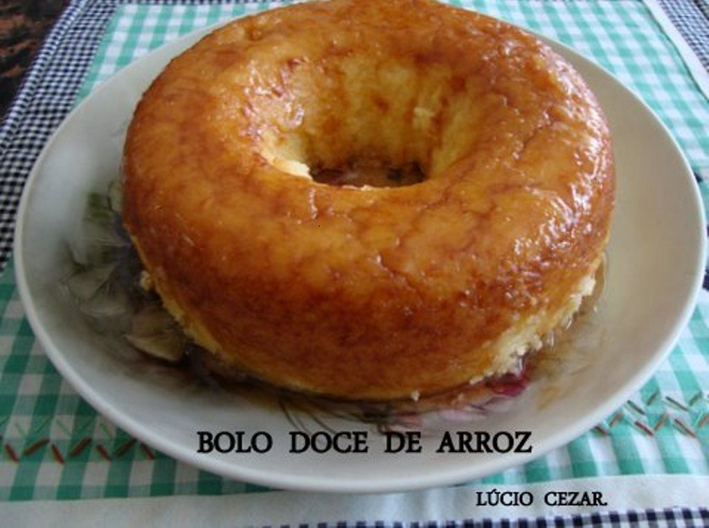 Bolo doce de arroz do Lúcio Cezar