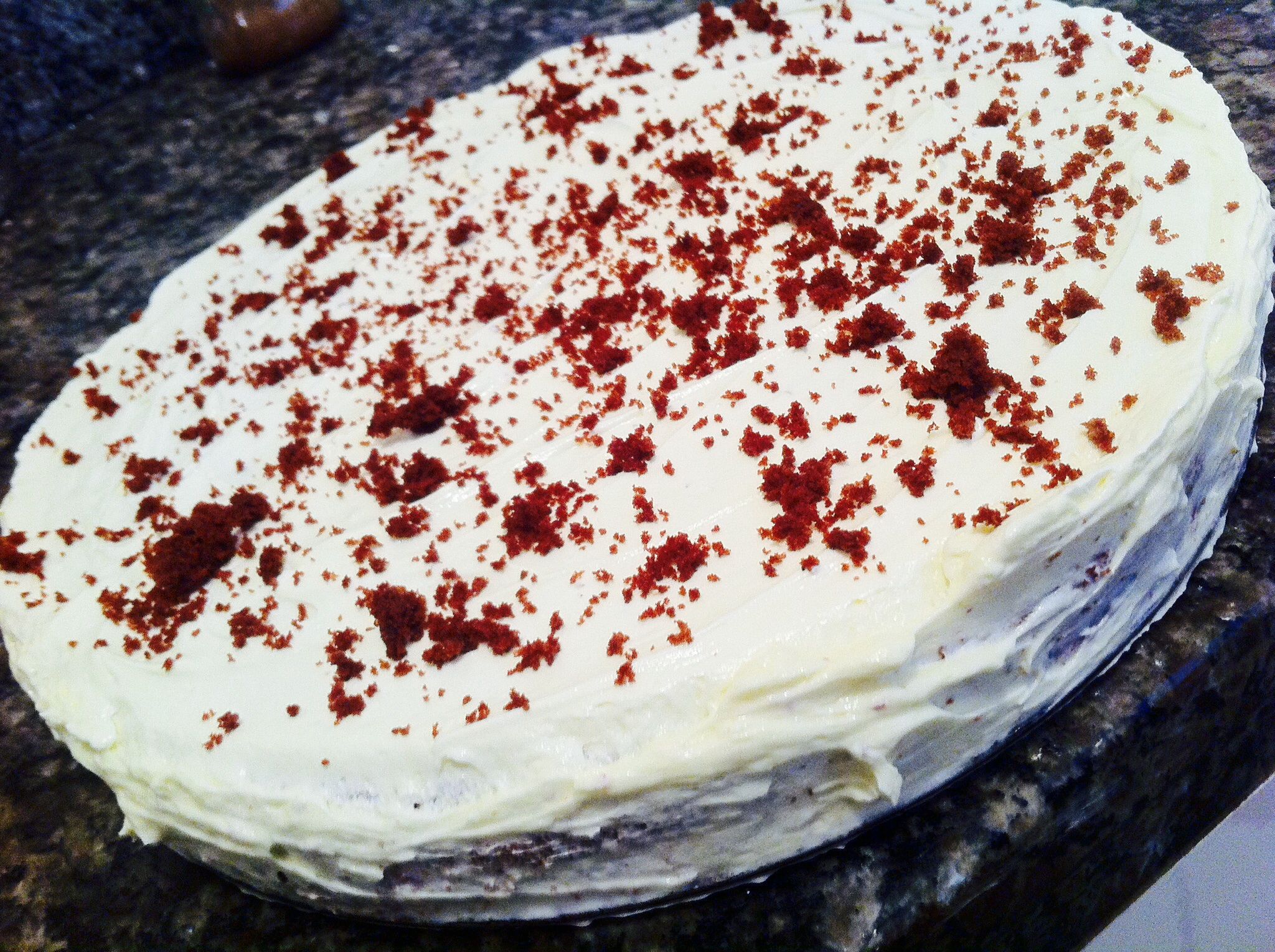 Bolo red velvet com mousse creamcheese