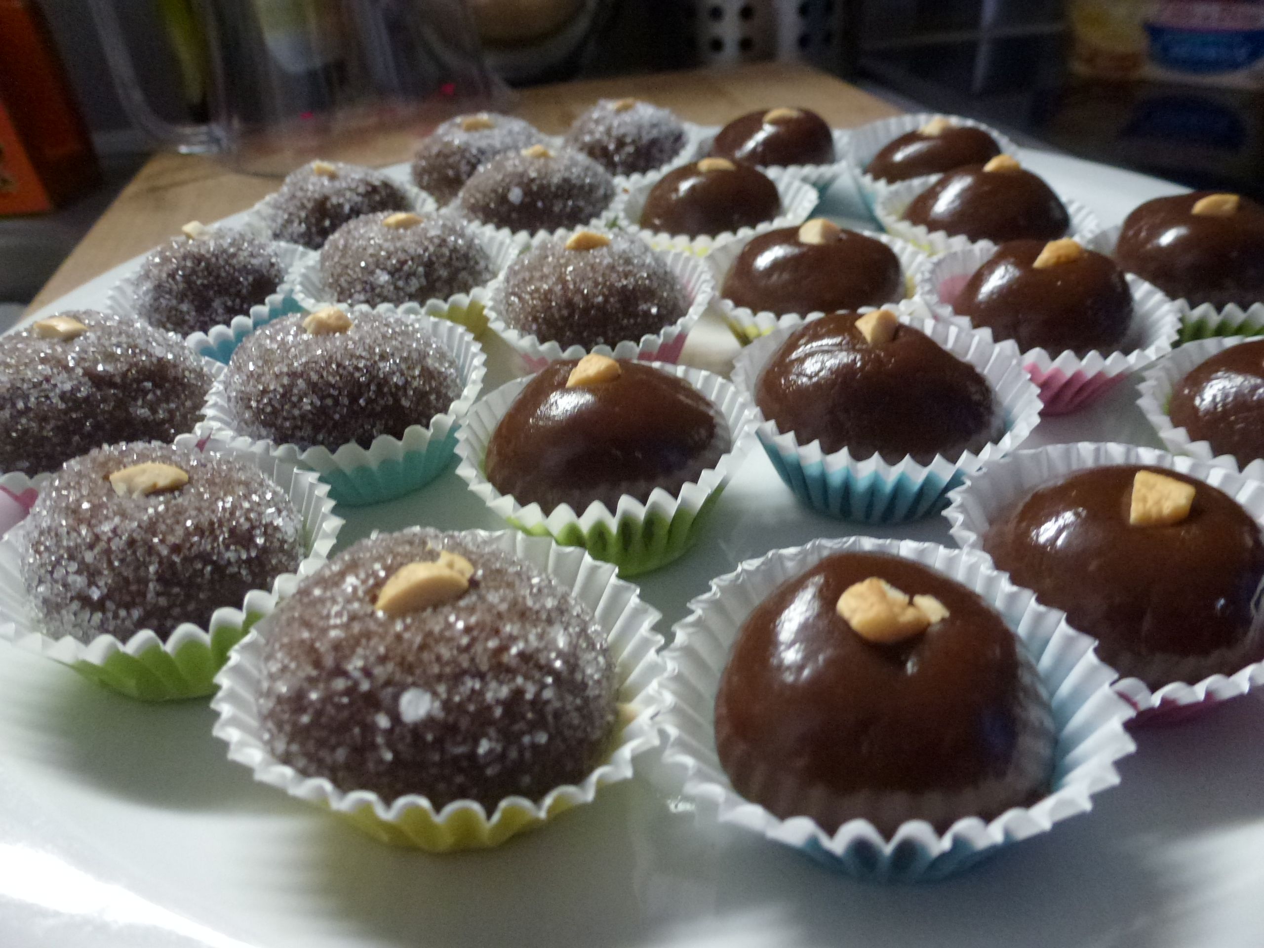 Brigadeiro com pasta de amendoim