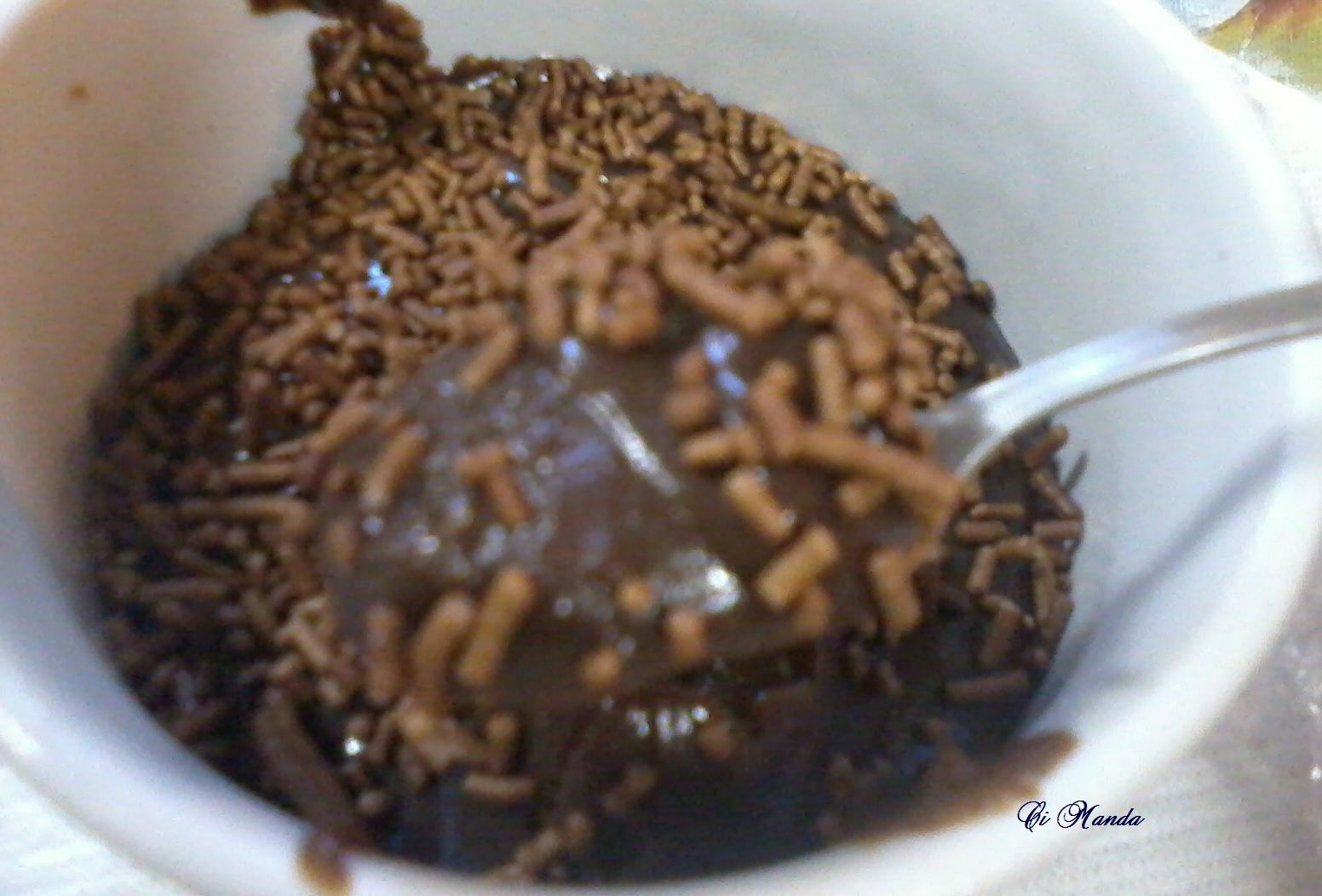 Brigadeiro de colher com gengibre e canela