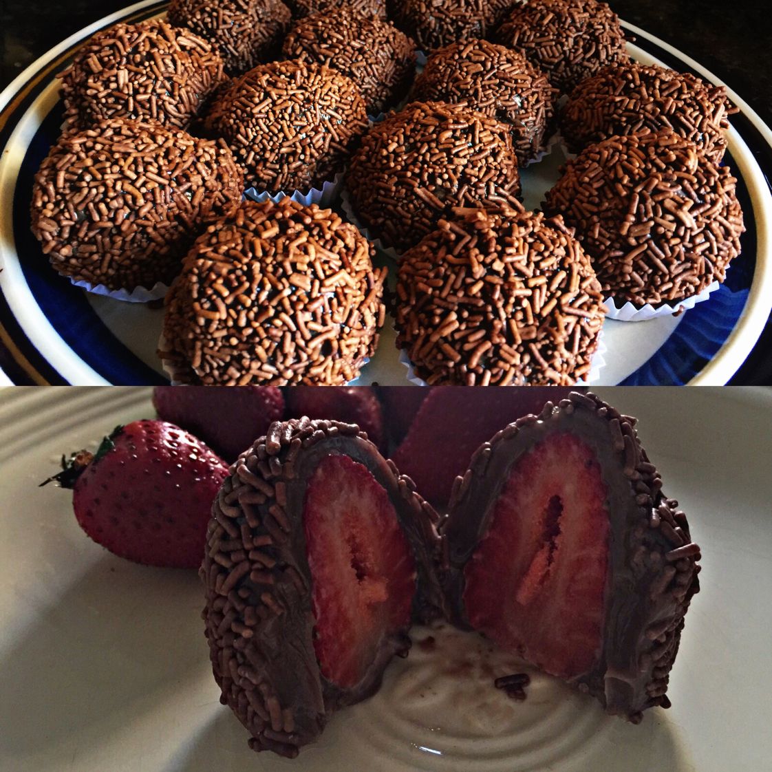 Brigadeiro recheado