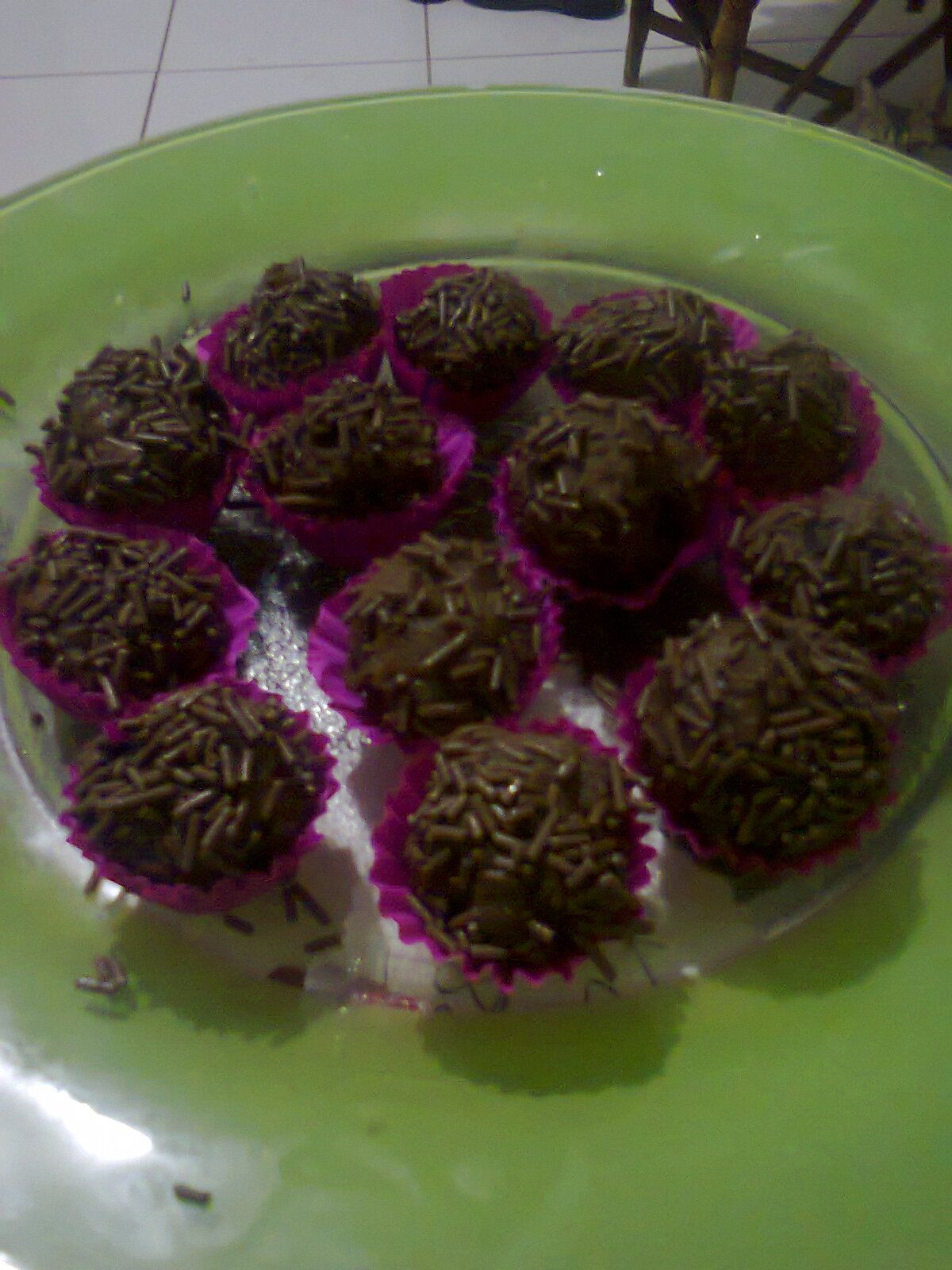 Brigaeiro de biscoito maizena chocolate