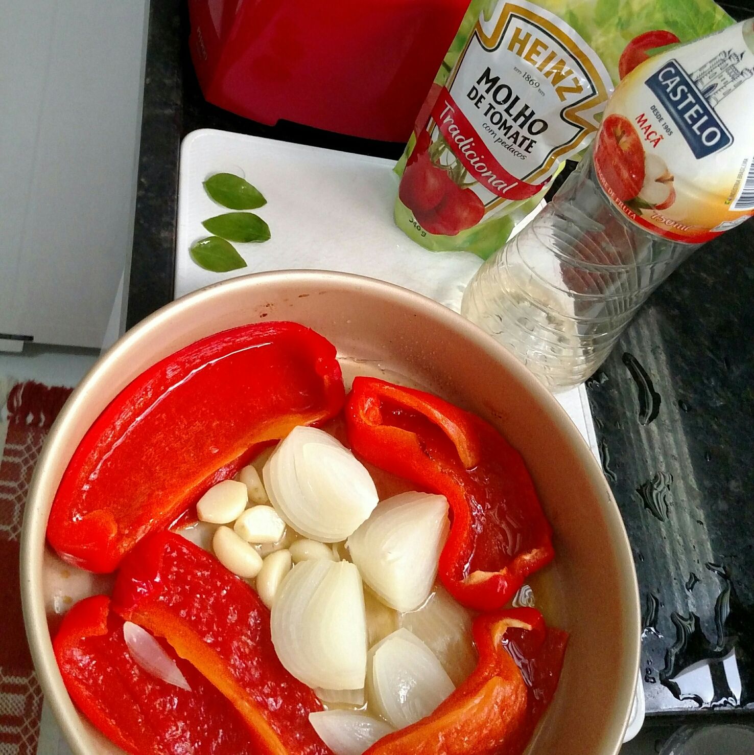 Bruschetta de pimentão vermelho