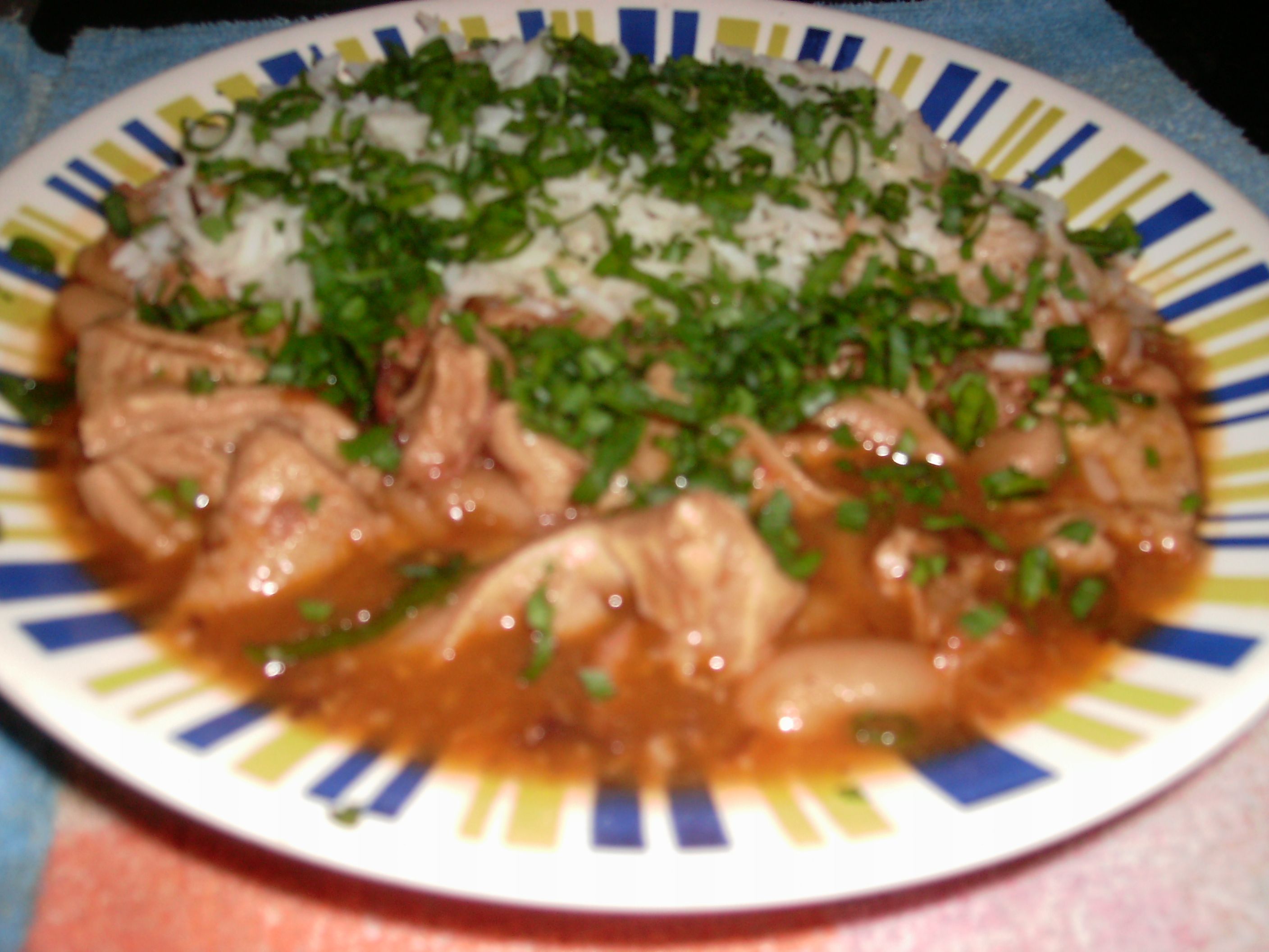 Buchada com feijão branco e carne de porco