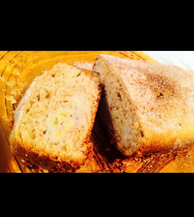 Cake de banana com canela