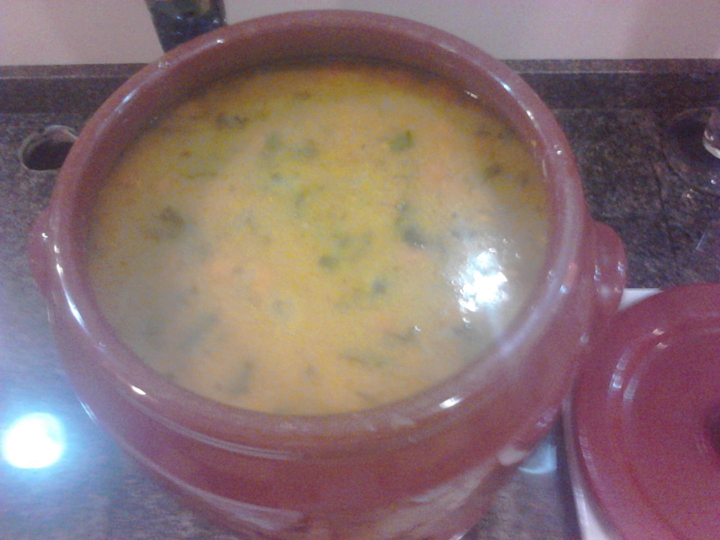 Caldo de abóbora com costela suína