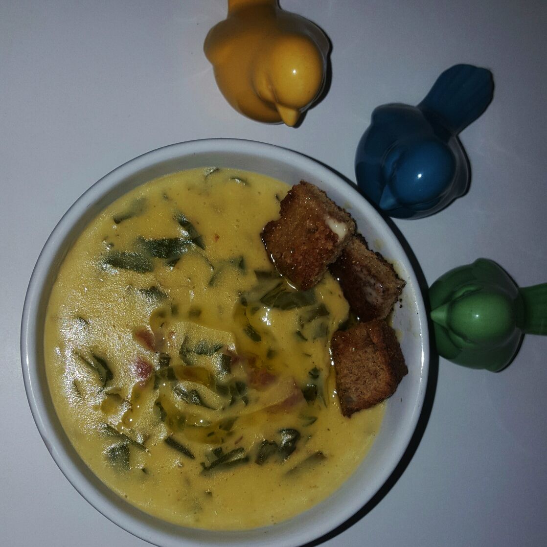 Caldo verde de batata baroa