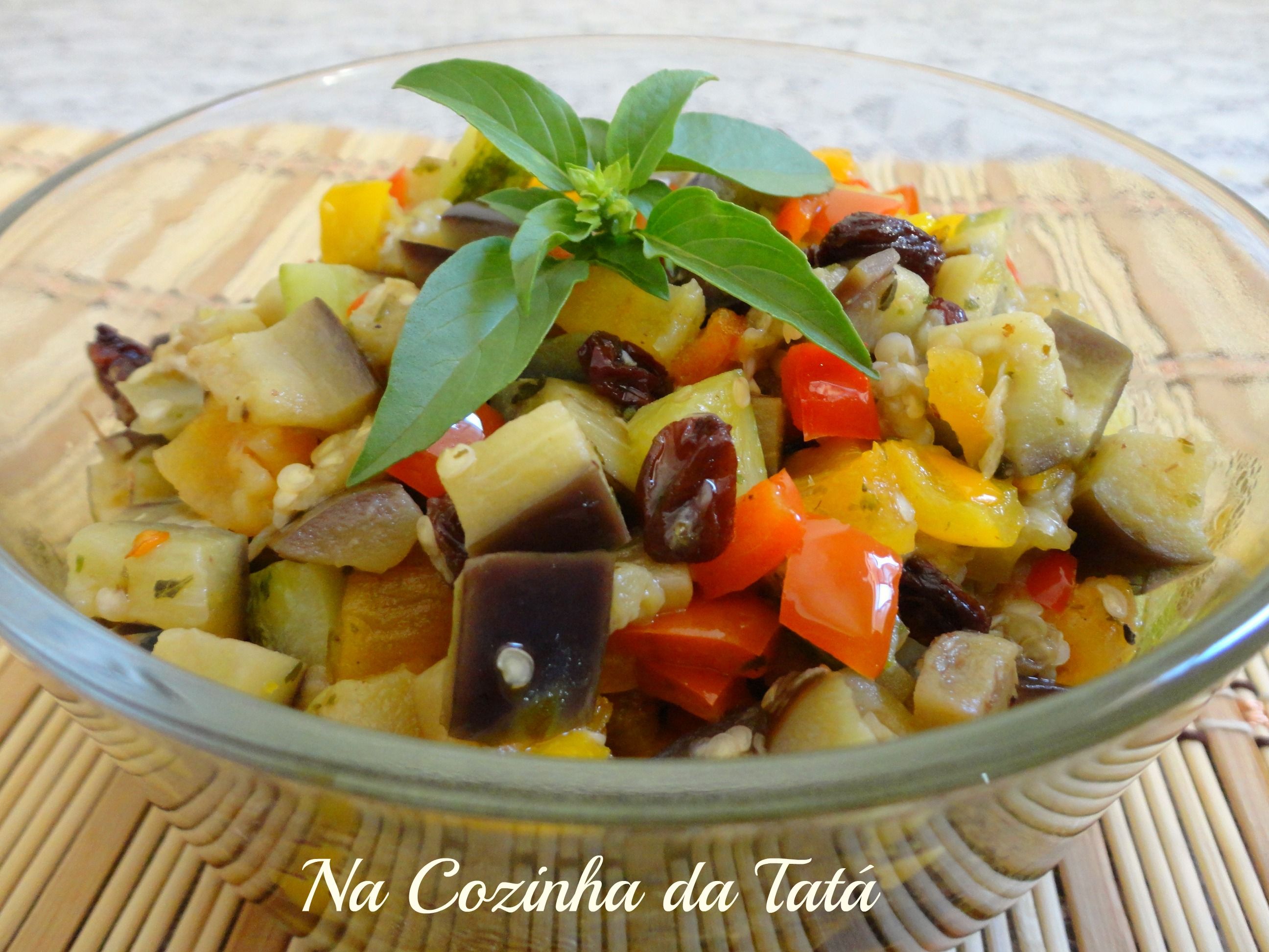 Caponata de abobrinha e berinjela