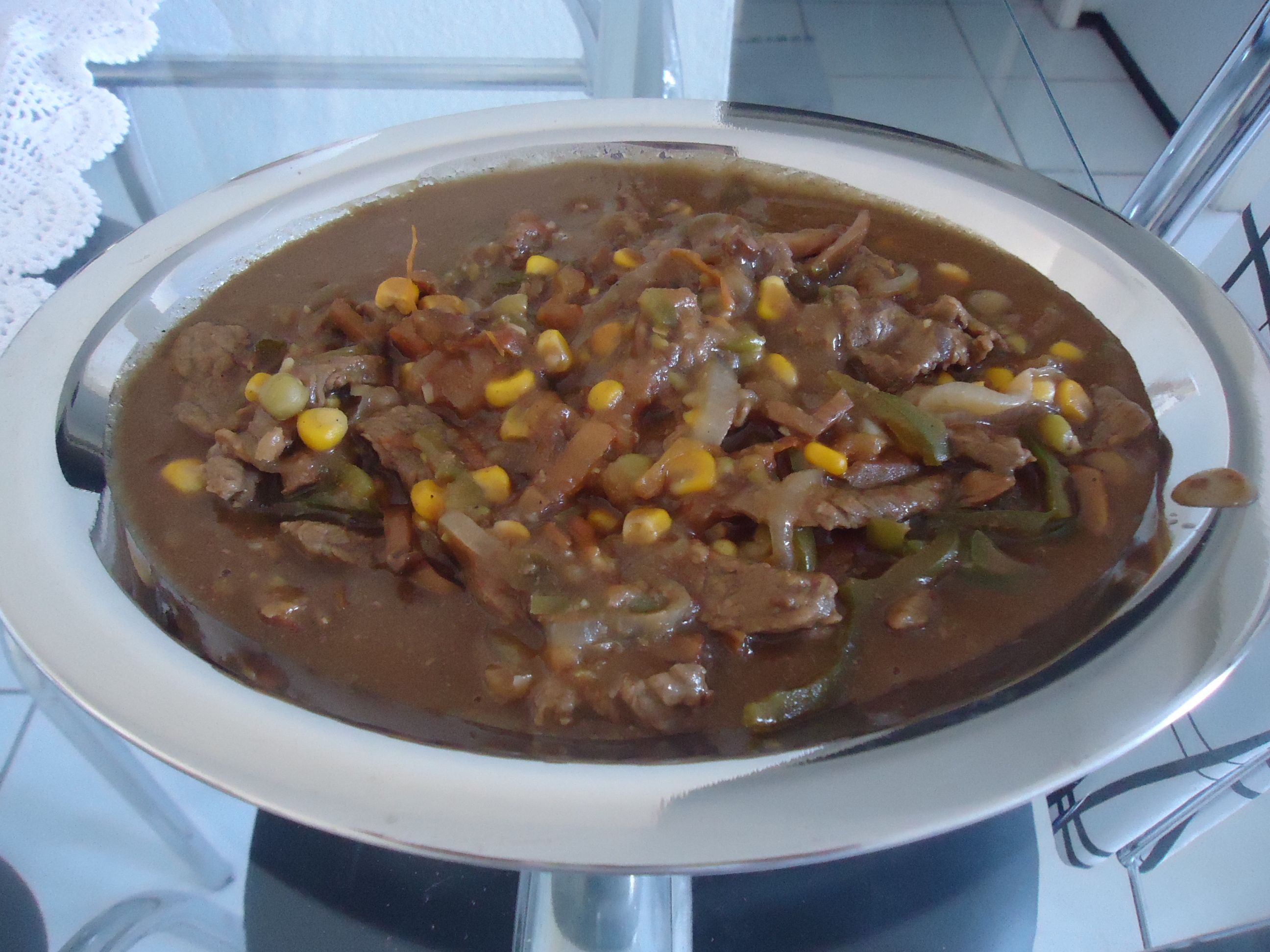 Carne ao molho de madeira da Nat