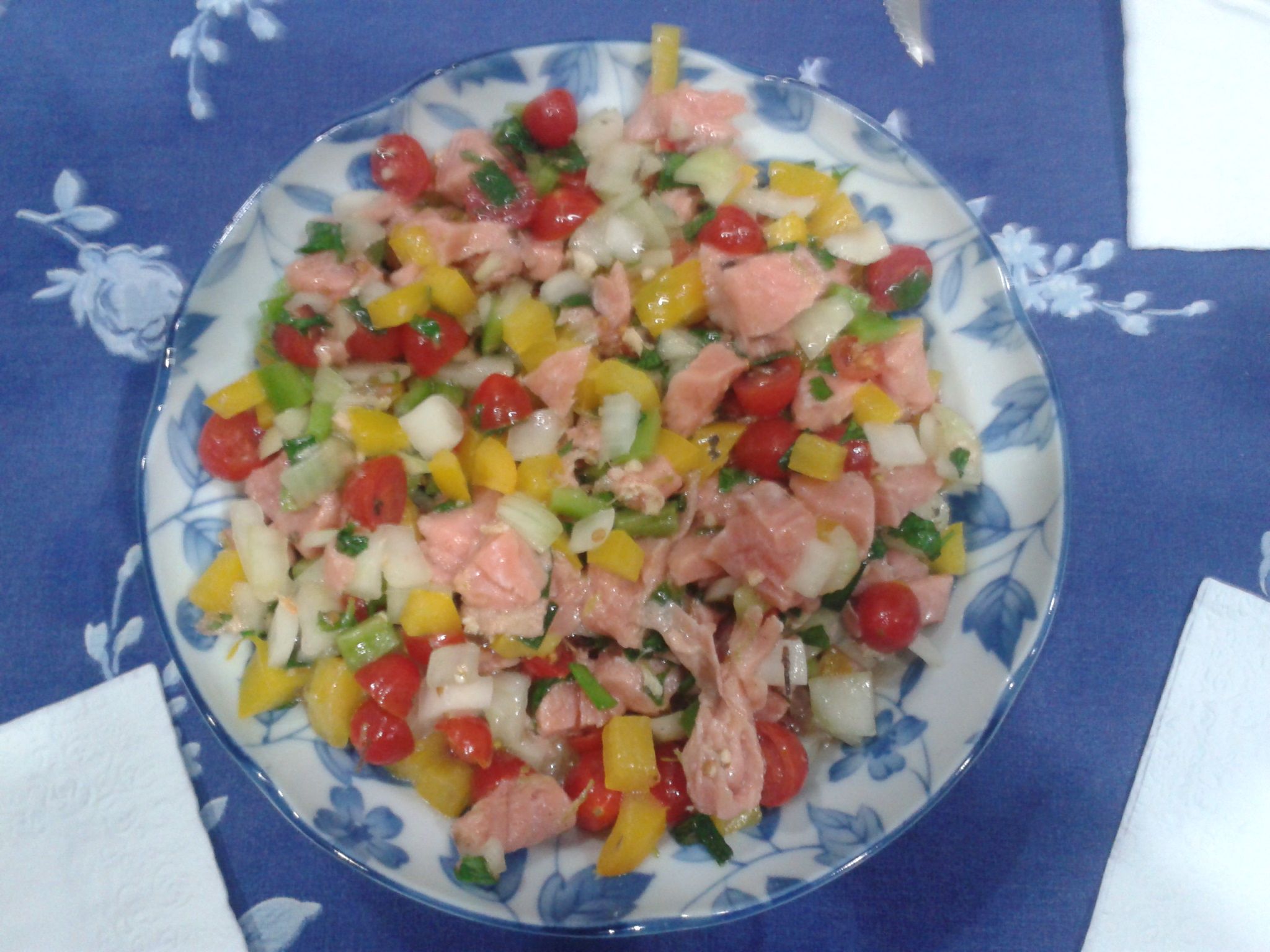 Ceviche de salmão