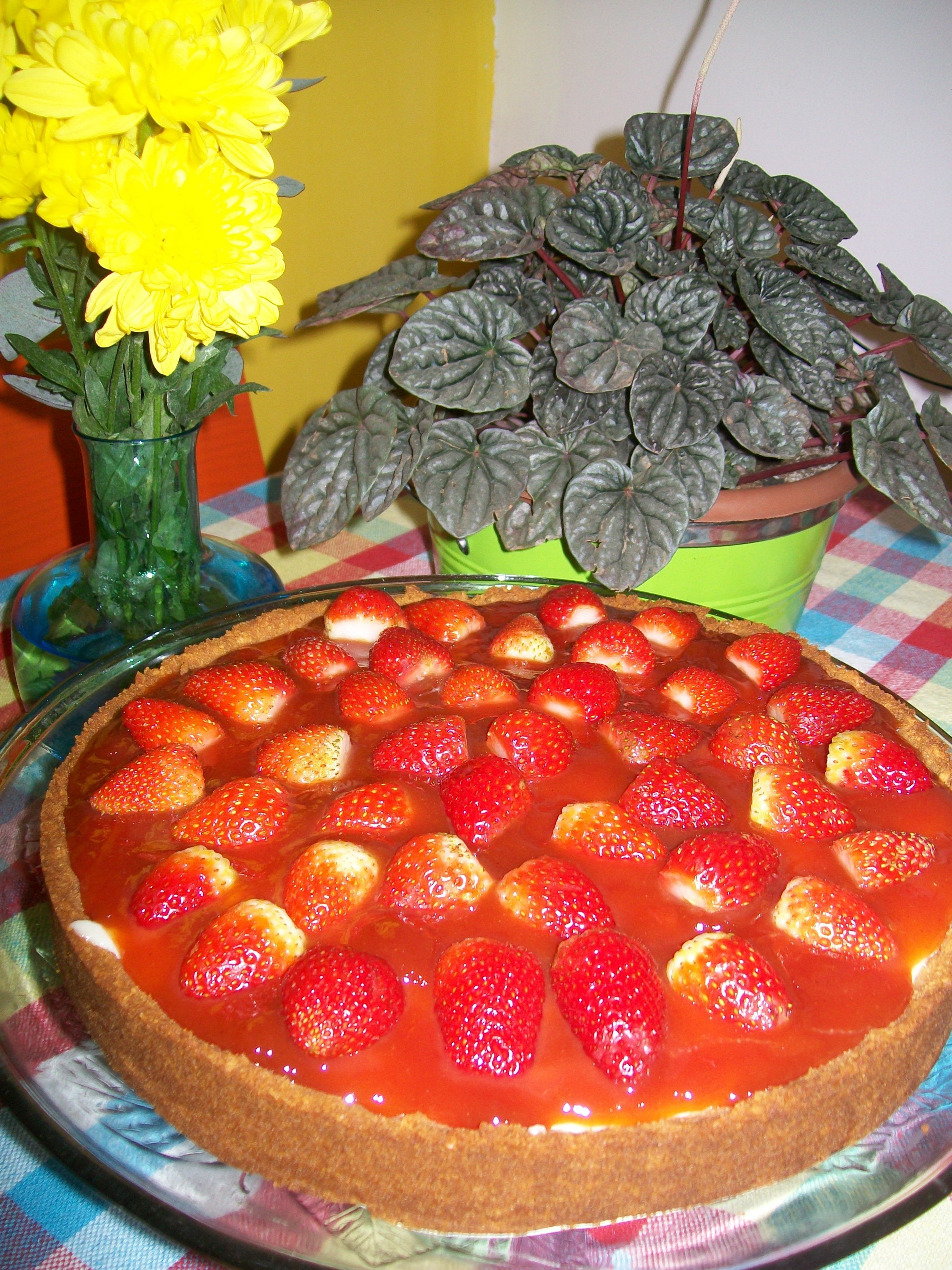 Cheesecake de morango da Vitória Julianna