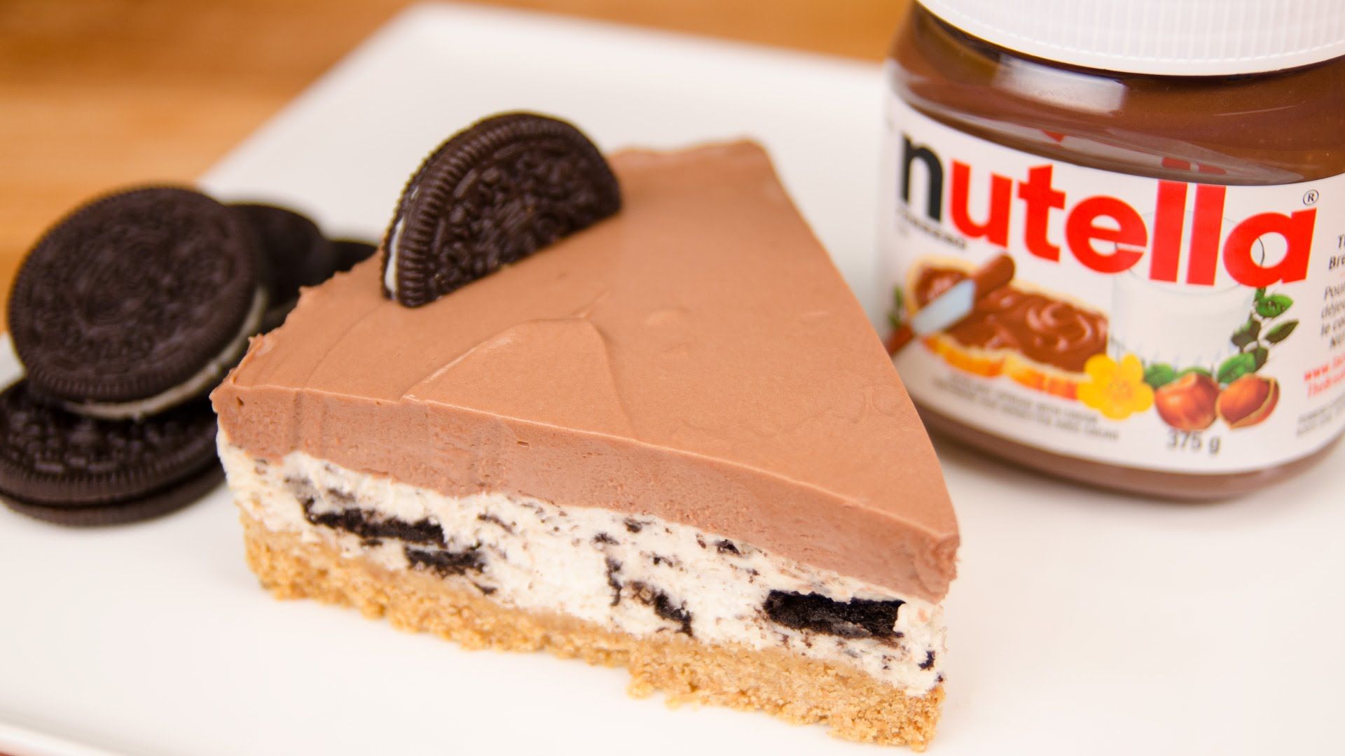 Cheesecake de nutella e oreo