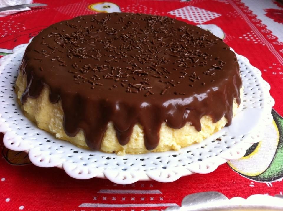 Cheesecake prático com ganache