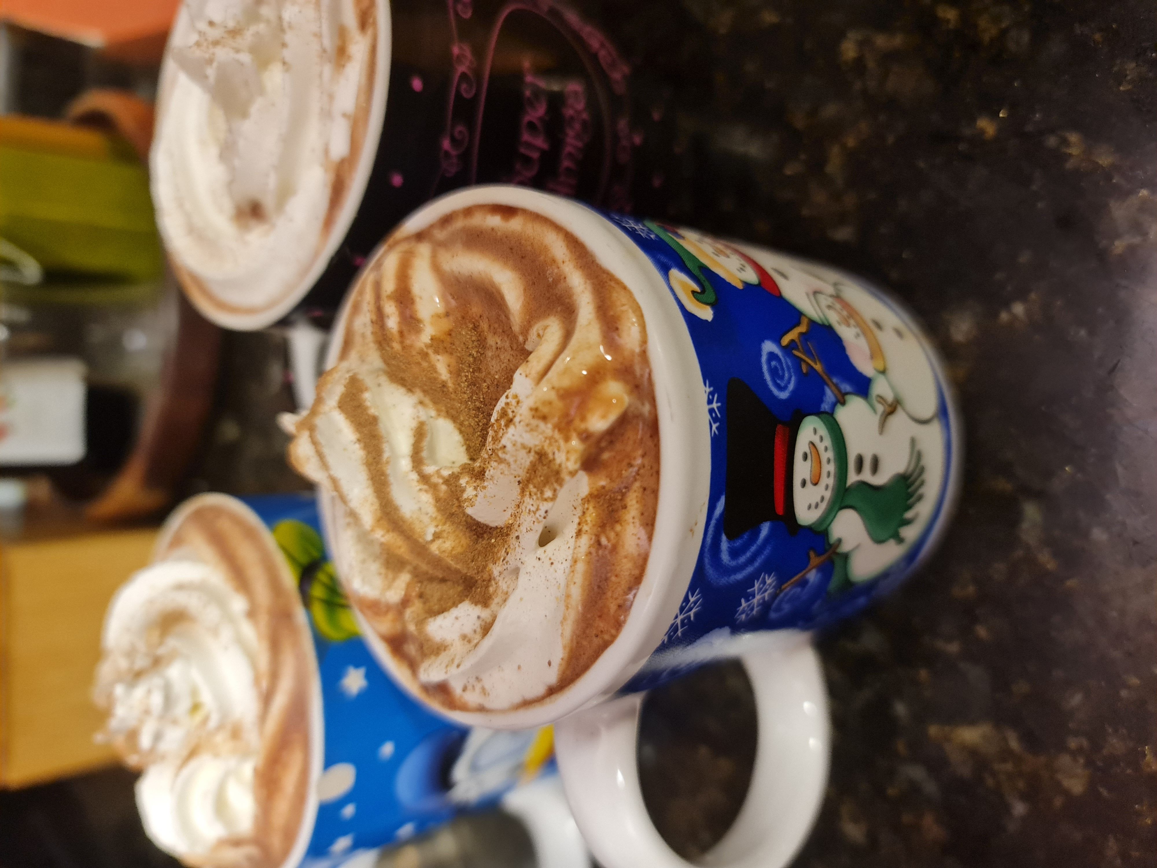 Chocolate quente ao Rum