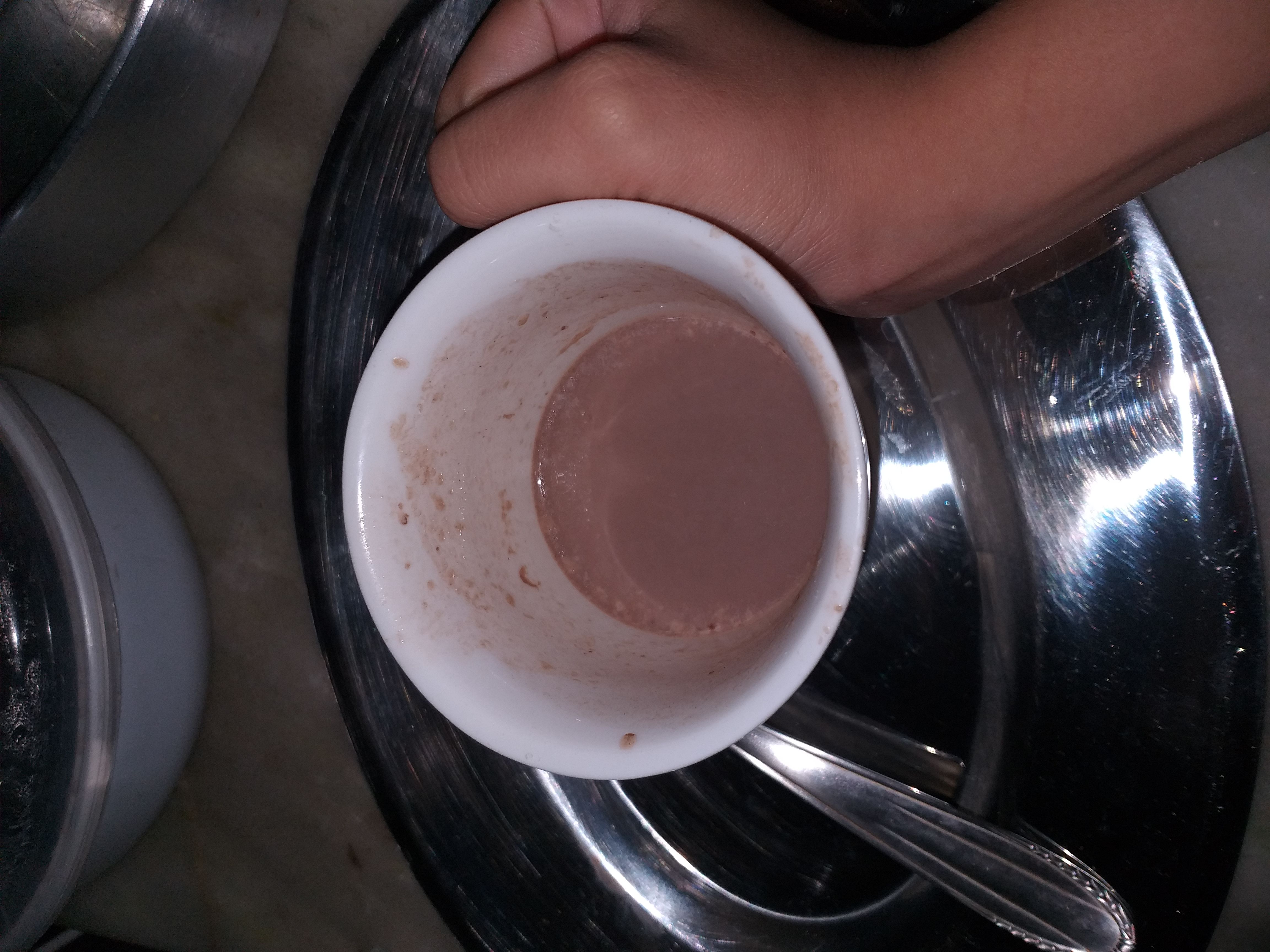 Chocolate quente de micro-ondas