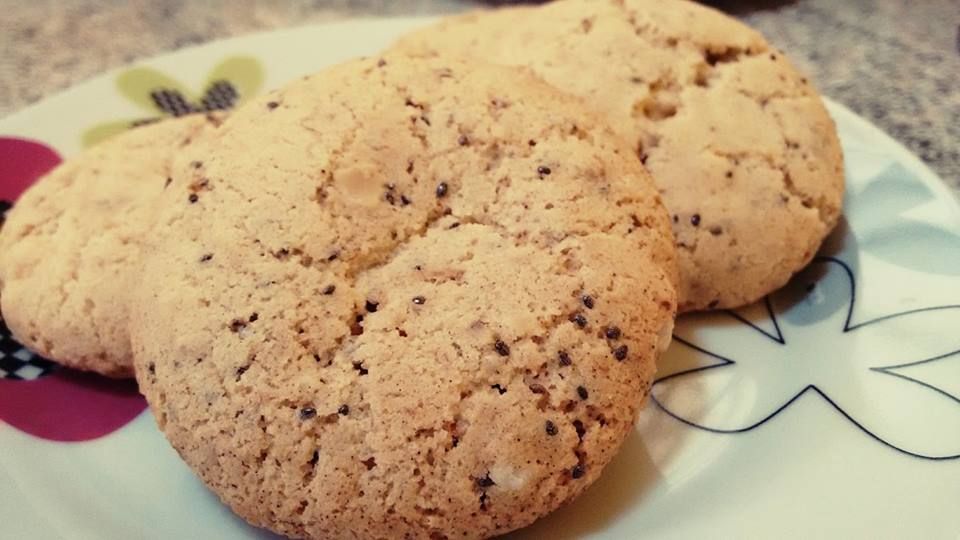 Cookie de aveia com castanhas e chia