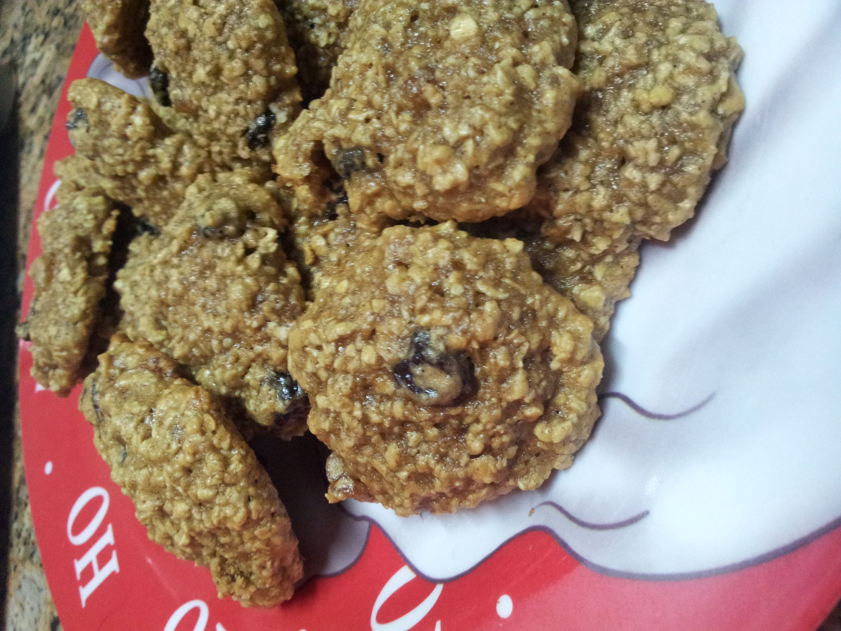 Cookie de aveia com uva passa