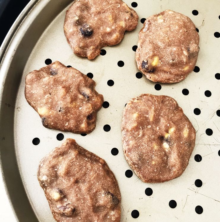 Cookie de banana e aveia