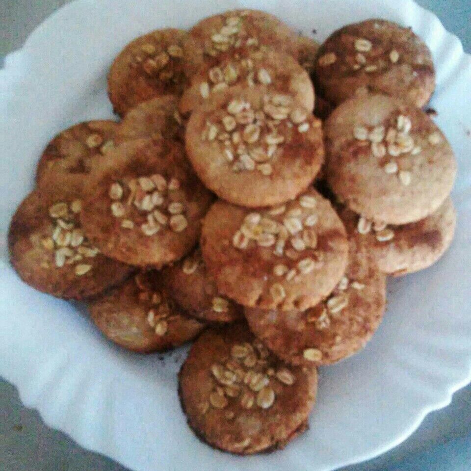 Cookie de canela com aveia