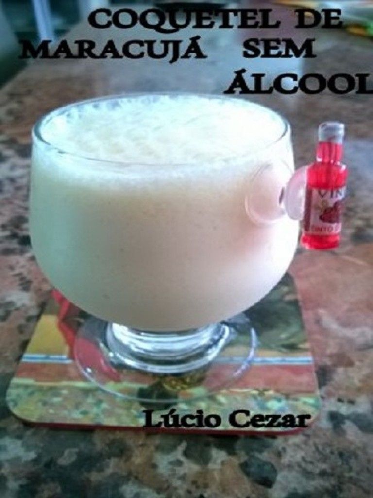 Coquetel de maracujá sem álcool